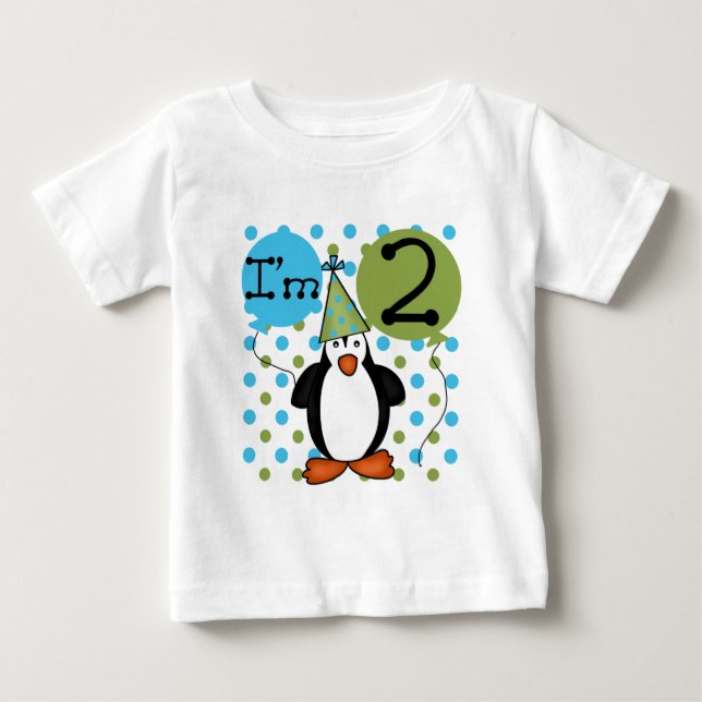 2nd PingvinfödelsedagTshirts och gåvor Tee (Framsida)