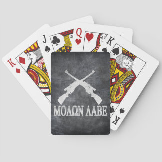 2nd rättelse för Molon Labe korsad gevär Kortlek