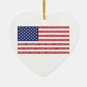 2nd Rättelseflagga Julgransprydnad Keramik