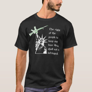2nd Rättelsefrihetsgudinnan med AR15 Tee
