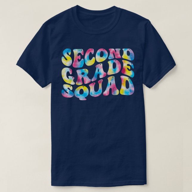 2nd second grade squad teacher Back To School Retr T Shirt (Design framsida)