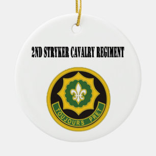 2nd Stryker kavalleri Regiment prydnaden Julgransprydnad Keramik