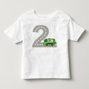 2nd T-tröja för födelsedagsoporlastbil T-shirt