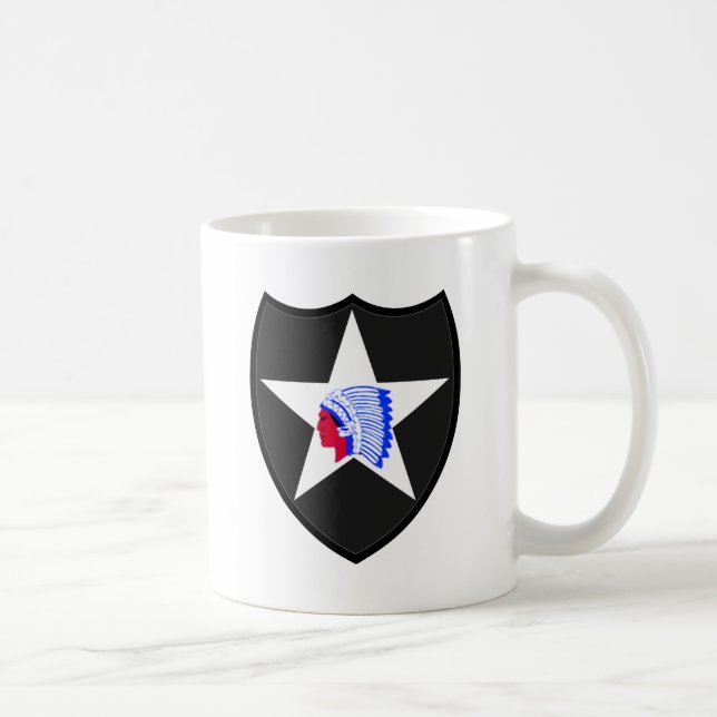 2nd U.S. Infantry Division Indianhead Kaffemugg (Höger)