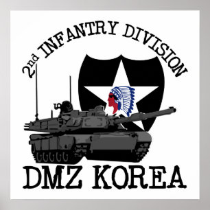 2nd Vet för legitimation DMZ Korea Poster