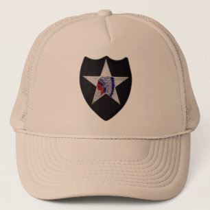 2nd vets för infanteriuppdelningsveteran lappar truckerkeps
