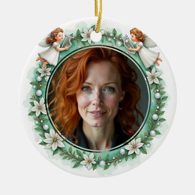 2sided Memorial Wreath of Grace Julgransprydnad Keramik (Framsidan)