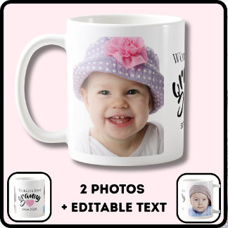 2Världens bästa mormor sedan år 2 Foto Söt Kaffemugg