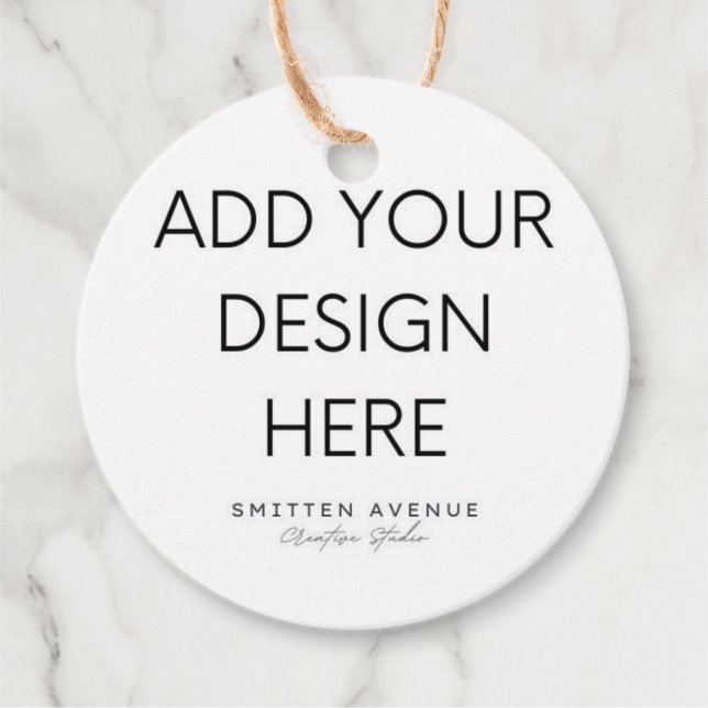 2x2" Cirkeltaggtryck Gåvor Etiketter (Framsida)