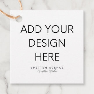 2x2" Fyrkantig Tag-utskrift Gåvor Etiketter