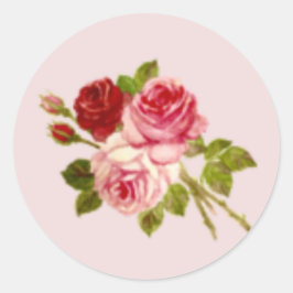 3つのバラのシール RUNT KLISTERMÄRKE