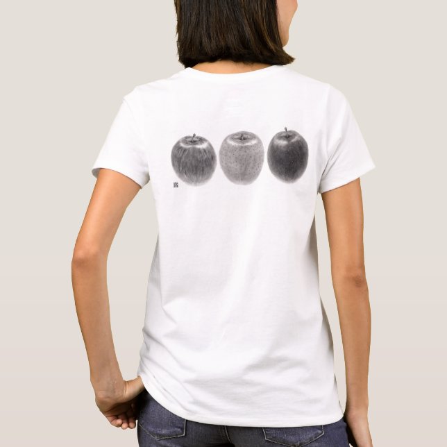3個のりんご　横 T SHIRT (Baksida)