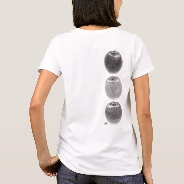 3個のりんご　縦 T SHIRT (Baksida)