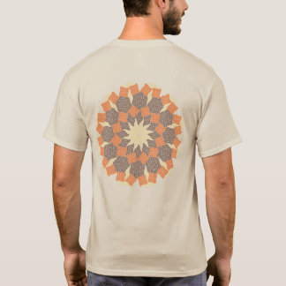 3種類の凹五角形の12回回転対称テセレーション T SHIRT