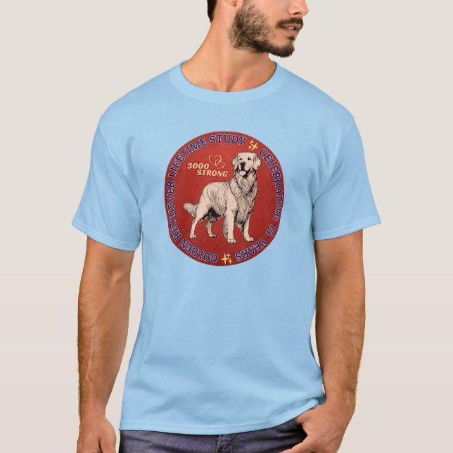 3000 Stark Röda Cirkel T Shirt (Framsida)