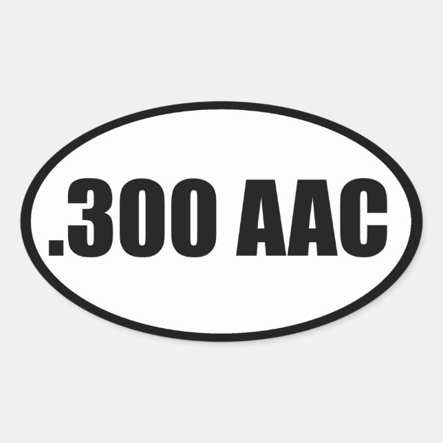 300 AAC OVALT KLISTERMÄRKE (Framsida)