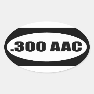 300 AAC OVALT KLISTERMÄRKE