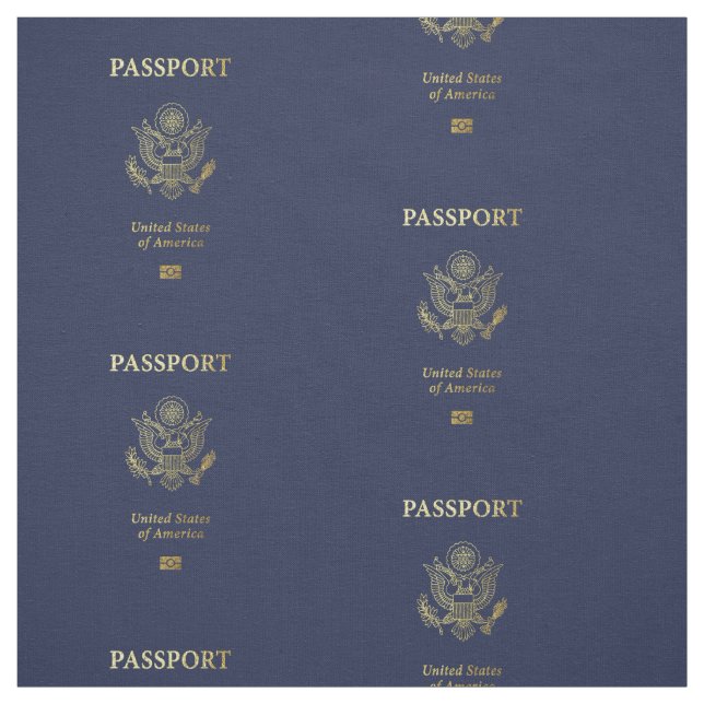 [300] Amerikanskt pass Tyg (Provkarta)