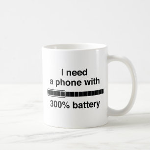 300 % batteri kaffemugg