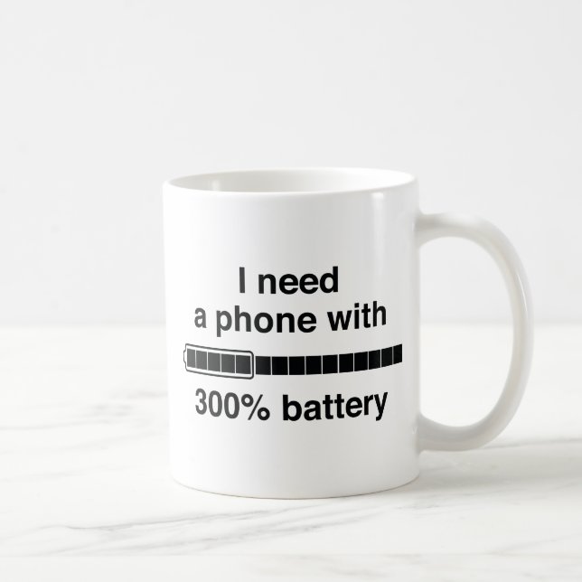 300 % batteri kaffemugg (Höger)