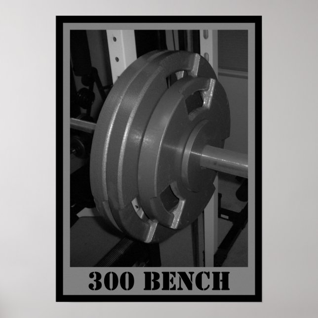 300 BENCH-Poster viktning Poster (Framsidan)