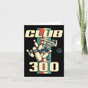 300 Bowling Shirt Vintage Retro Klubb 300 Bowling Kort