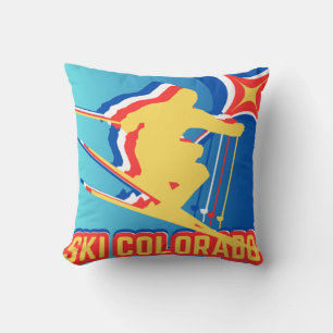300 dagar solsken! Ski Colorado Dekorativ kudde