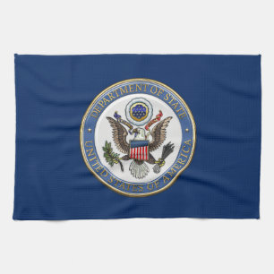 [300] Emblem [3D] från USA:s utrikesdepartement (D Kökshandduk