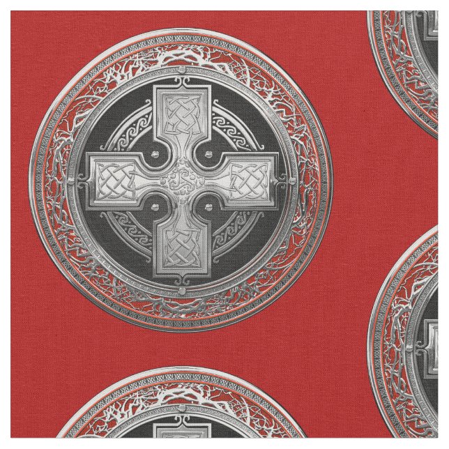 [300] Forntida Celtic sakral silverfnurrakor Tyg (Närbild)