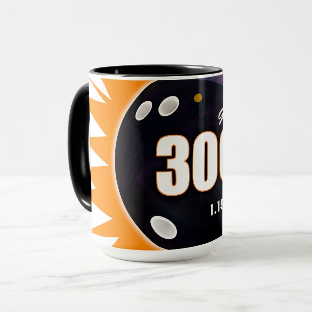 300 Game Orange & Black, med avkall tid, Mugg (Framsida vänster)