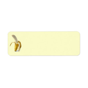 300 GULT BANANA FRUIT HEALTHY MAT REALISM RETURADRESS ETIKETT