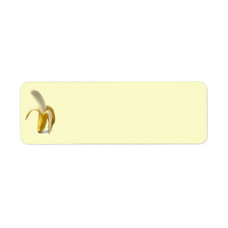300 GULT BANANA FRUIT HEALTHY MAT REALISM RETURADRESS ETIKETT