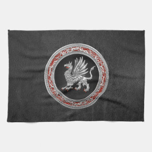 [300] Helig Silver Griffin Kökshandduk