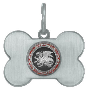 [300] Islands Dragon, Landvæ ttir [Silver] ID-bricka Husdjur