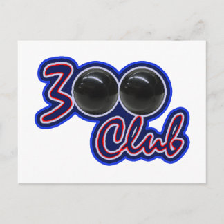 300 KLUBBAR - PERFEKT I BOWLING (BLUE) VYKORT