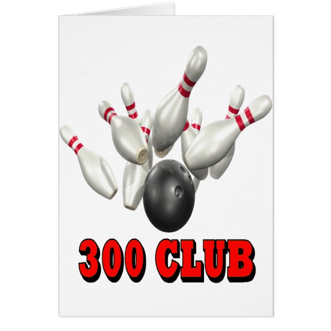 300 klubbbowling hälsningskort (Framsidan)