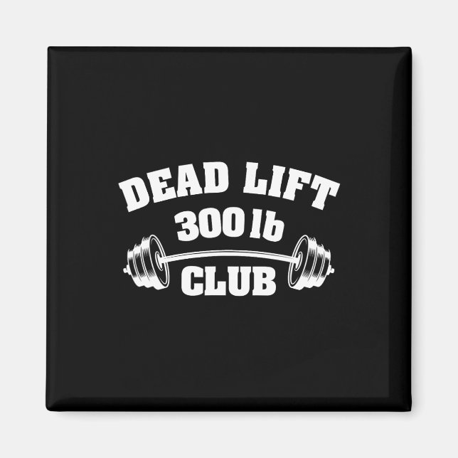 300 Lbs pund klubb gym tyngdlyftning kraftlyftning Magnet (Framsidan)