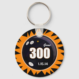 300 Orange för spel och svart Nyckelring