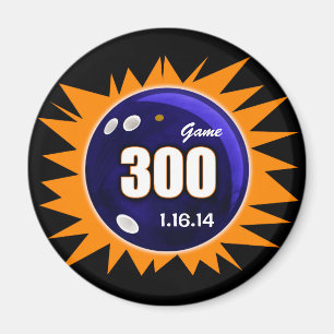 300-Perfekters Orange för spel och blått Magnet