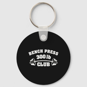 300 Pund Bänkpressklubb Gym Tyngdlyftning P Nyckelring
