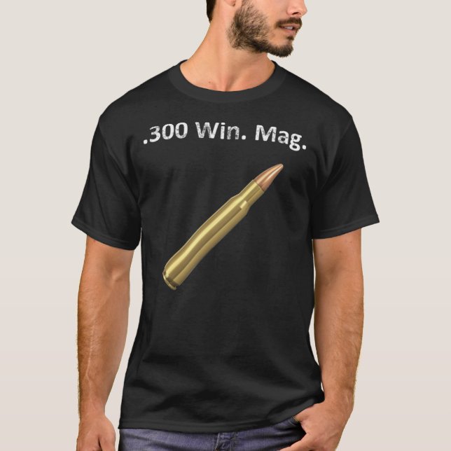 300 vinner. Caliber Hunting Design Classic T-Shi T Shirt (Framsida)