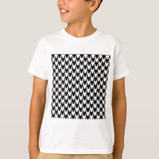 302 BLACK WHITE HOUNDSTOOTH MÖNSTER BAKGRUND WA T SHIRT