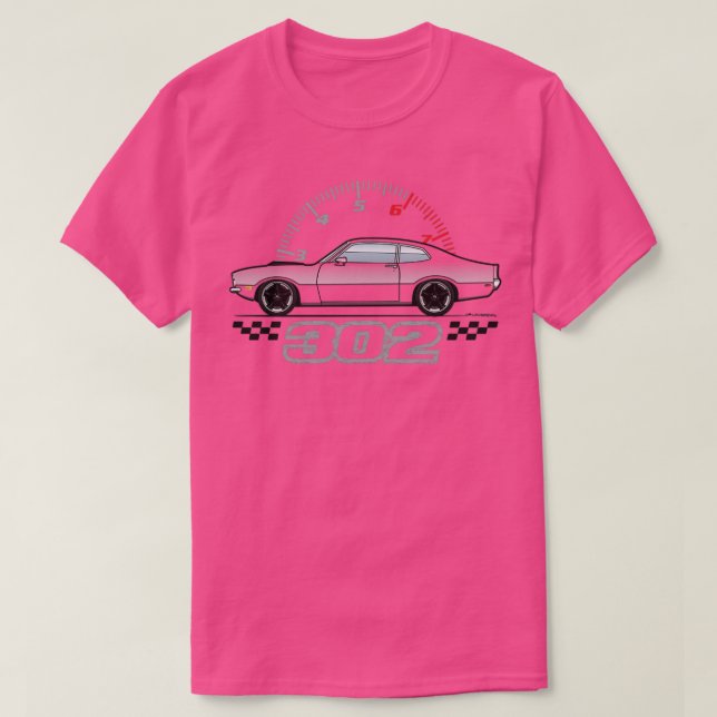 302 Multifärgad T Shirt (Design framsida)