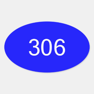 306 Bumper-etikett nr 2 Ovalt Klistermärke