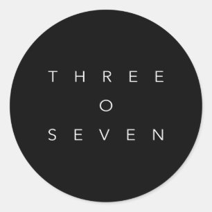 307 Områdeskod Wyoming Runt Klistermärke