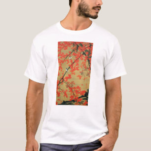 30. 紅 葉 小 禽 図, 若 Maple & Small Birds, Jakuchū Tröja
