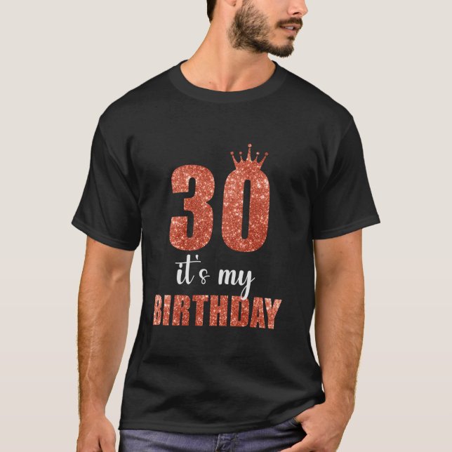 30 30års födelsedag är 30 år gammal Manar T Shirt (Framsida)