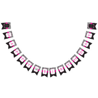 30/40/50/60. FödelsedagsfestBuntingbaner Vimplar