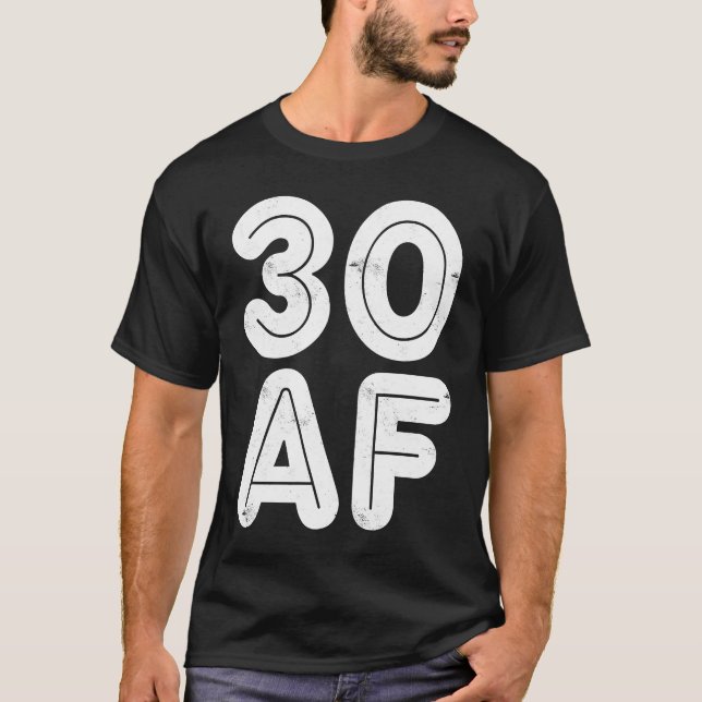 30 AF 30års födelsedag 1 T Shirt (Framsida)