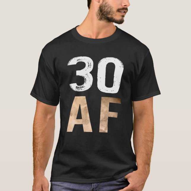 30 AF 30års födelsedag Retro Tee (Framsida)